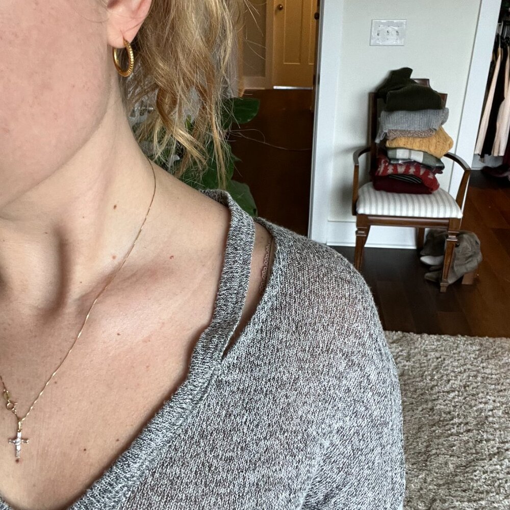Lightweight Grey Sweater - Picture 5 of 6